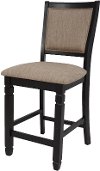 Beige and Black Counter Height Stool - Prairie Point