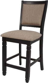 Beige and Black Counter Height Stool - Prairie Point