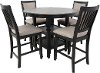 Black 5 Piece Counter Height Dining Set - Prairie Point