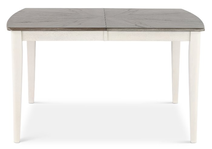 Farmhouse Whitewash and Gray Dining Room Table - Newark