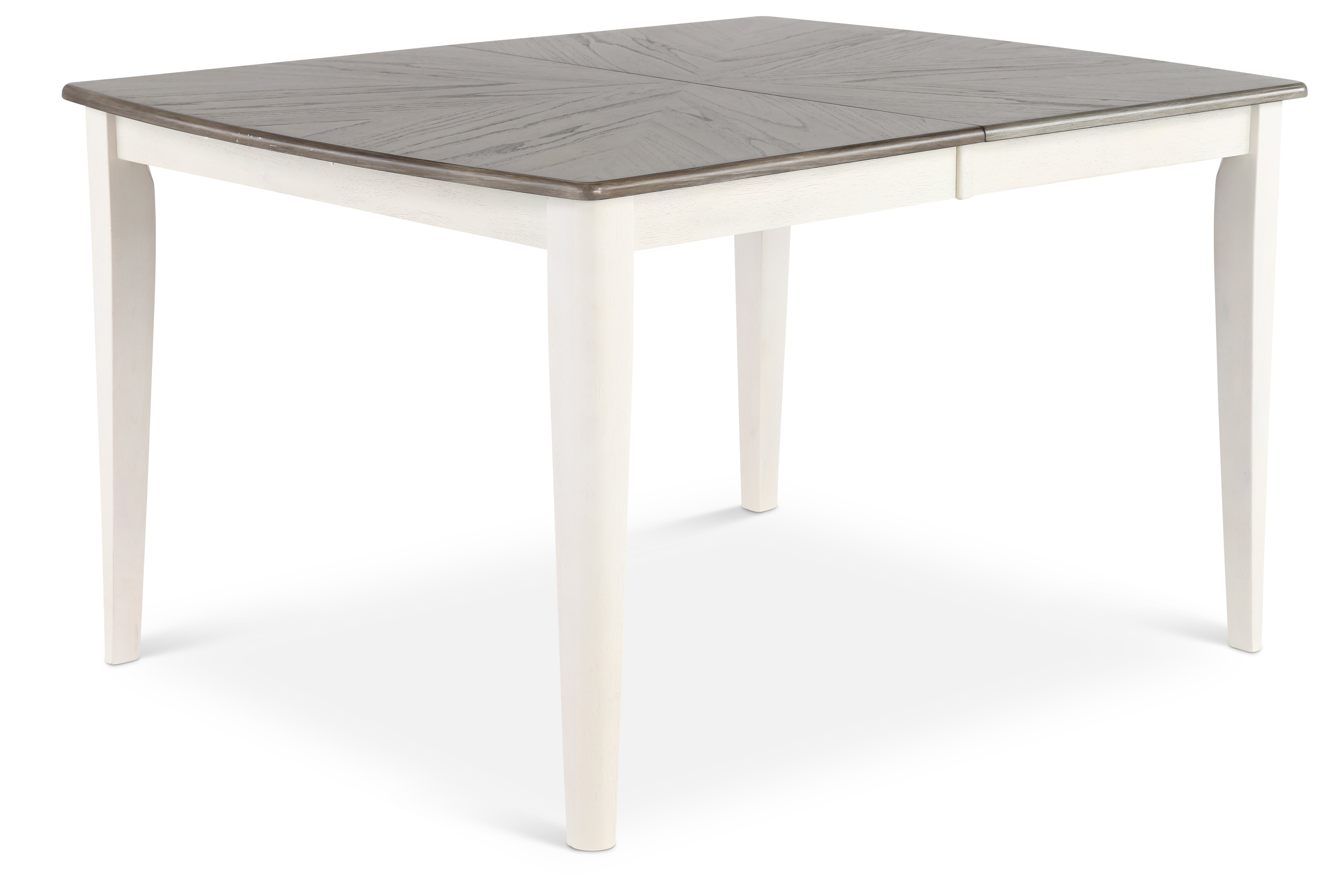 Farmhouse Whitewash and Gray Dining Room Table - Newark-2