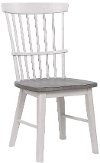 Farmhouse Whitewash and Gray Dining Room Chair - Newark