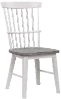 Newark White and Gray Dining Chair