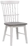 Newark White and Gray Dining Room Chair