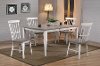 Farmhouse Whitewash and Gray 5 Piece Dining Set - Newark