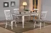 Newark White and Gray 5 Piece Dining Room Set