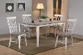 Newark White and Gray 5 Piece Dining Room Set