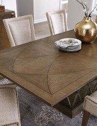 Classic Contemporary Brown Dining Room Table - Park Avenue-3