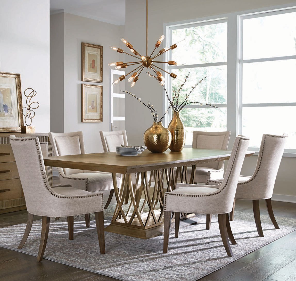 Classic Contemporary Brown 5 Piece Dining Set - Park Avenue-1
