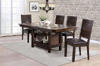 Dark Brown 5 Piece Dining Set - Madison