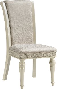 Traditional Pearl Beige Upholstered Dining Room Chair - Starlight