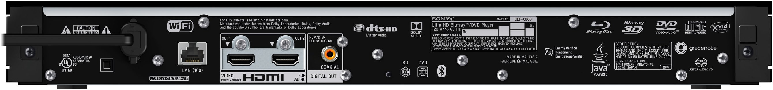 UBPX800M2 Sony UBP-X800M 4K UHD Blu-ray Disc Player-7