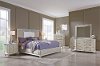 Clearance Traditional Pearl 4 Piece Queen Bedroom Set - Starlight
