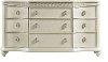 Clearance Traditional Pearl Beige Dresser - Starlight