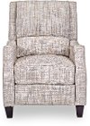 142-10 Mercado Blue, and Cream High Leg Push Back Recliner - Timothy