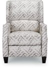 142-10 Bridgeport Gray and Cream High Leg Push Back Recliner - Timothy