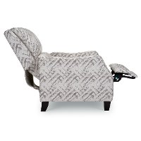 142-10 Bridgeport Gray and Cream High Leg Push Back Recliner - Timothy-3