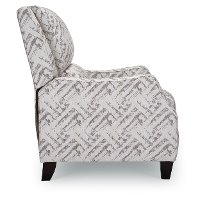 142-10 Bridgeport Gray and Cream High Leg Push Back Recliner - Timothy-5