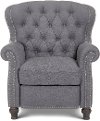 2568-10SAMGRY Traditional Gray Wingback Push Back Recliner - Cambridge