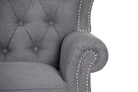2568-10SAMGRY Traditional Gray Wingback Push Back Recliner - Cambridge-5