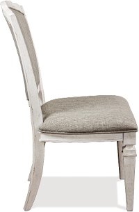 Smokey White Dining Room Chair - Elizabeth-2