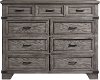 Classic Rustic Pewter Gray Dresser - Forge