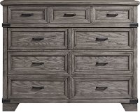 Classic Rustic Pewter Gray Dresser - Forge
