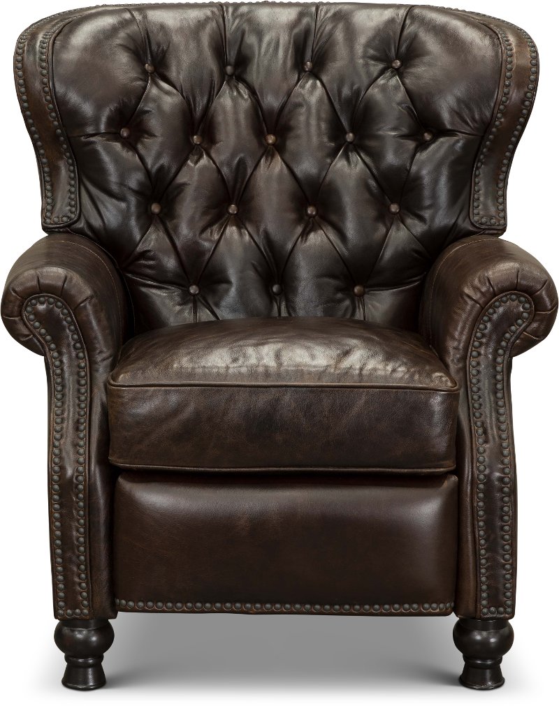 Cocoa Brown Leather Wingback Push Back Recliner Cambridge Rc Willey Furniture - Leather Wingback Recliner Cocoa Brown Leather Wingback Push Back Recliner Cambridge Rc Willey Furniture - Leather Wingback Recliner