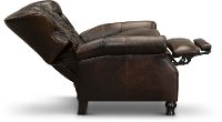2568-10SHLCOC Cocoa Brown Leather Wingback Push Back Recliner - Cambridge-3
