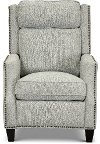 1809-10GAVBLU Smokey Blue, Gray and Cream High Leg Push Back Recliner - Lexington