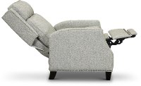 Smokey Blue, Gray and Cream High Leg Push Back Recliner - Lexington-2