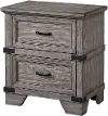 Forge Pewter Gray Nightstand