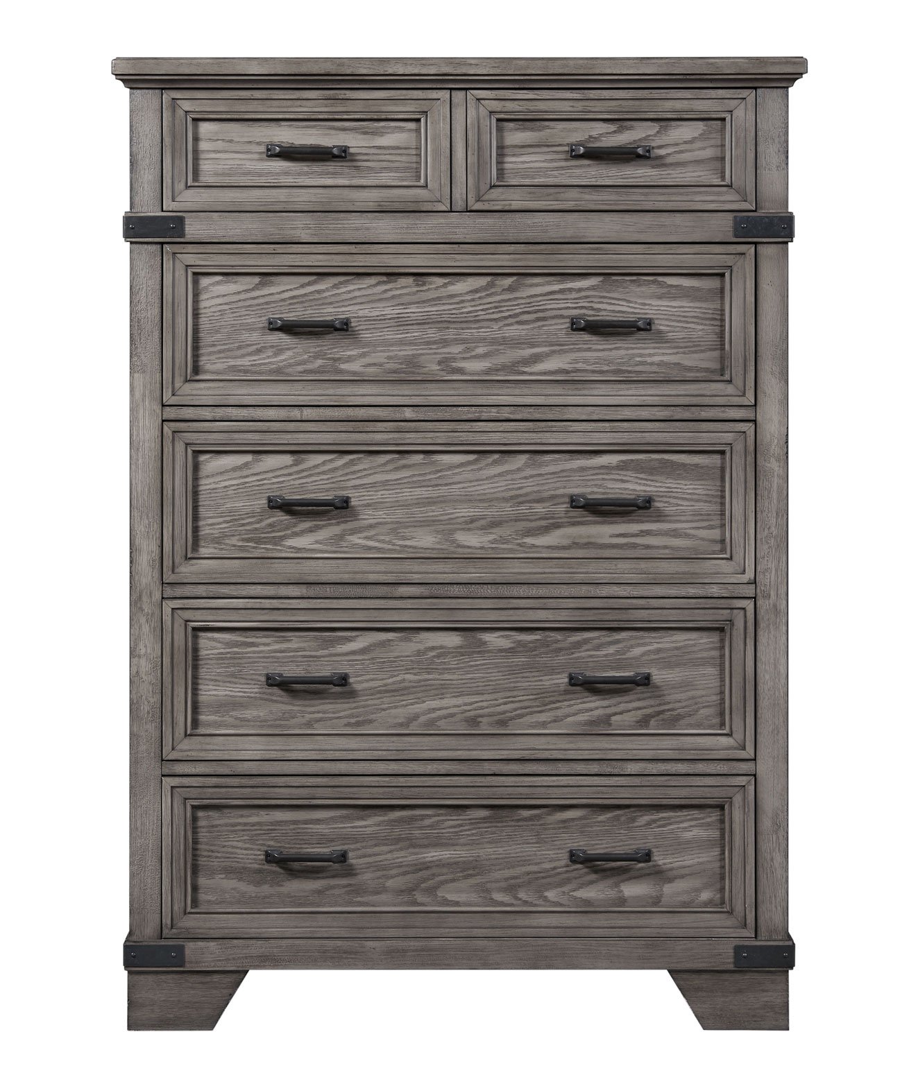 Classic Rustic Gray Chest of Drawers - Forge-1