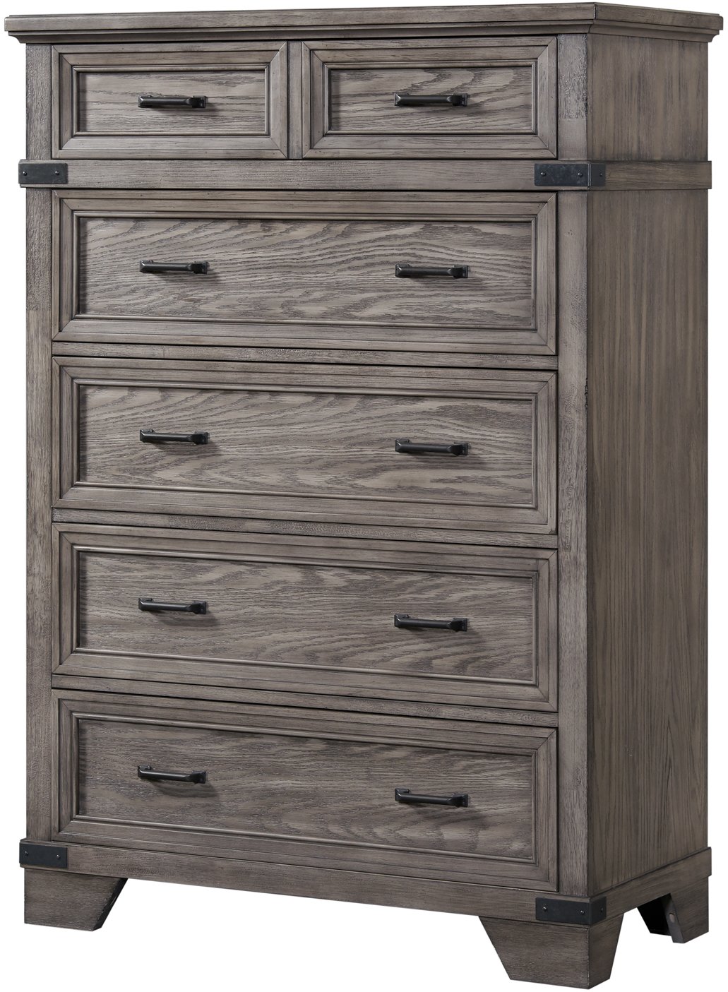 Classic Rustic Gray Chest of Drawers - Forge-2