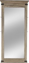 Classic Rustic Pewter Gray Floor Mirror - Forge