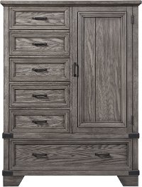Classic Rustic Gray Gentlemen's Chest - Forge