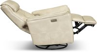 Modern Contemporary Ivory Power Swivel Glider Recliner - Jeremy-3