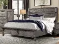 Forge Pewter Gray Queen Bed