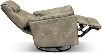 1188-22STSLV Modern Silver Gray Power Swivel Glider Recliner - Jeremy-3