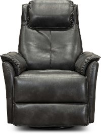 1188-22FSTGRP Modern Graphite Gray Power Swivel Glider Recliner - Jeremy