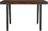 Honey Brown and Iron Dining Room Table - Bradley