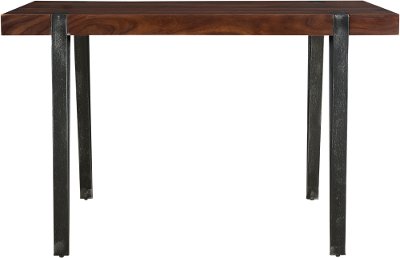 Honey Brown and Iron Dining Room Table - Bradley