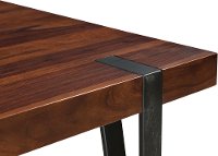 Honey Brown and Iron Dining Room Table - Bradley-4