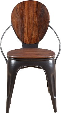 Sheesham and Iron Dining Room Chair - Bradley