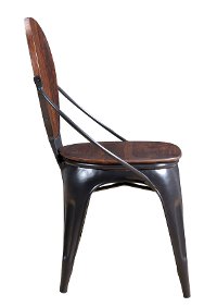 Sheesham and Iron Dining Room Chair - Bradley-2
