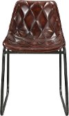 Clearance Contemporary Brown Leather Dining Room Chair - Bradley