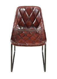Contemporary Brown Leather Dining Room Chair - Bradley-2