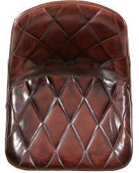 Contemporary Brown Leather Dining Room Chair - Bradley-4