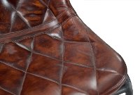 Contemporary Brown Leather Dining Room Chair - Bradley-6