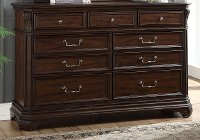 Traditional Brown Cherry Dresser - Evette